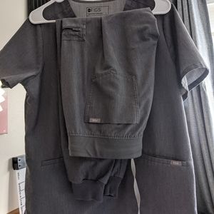 Figs Gray Scrubs Size L